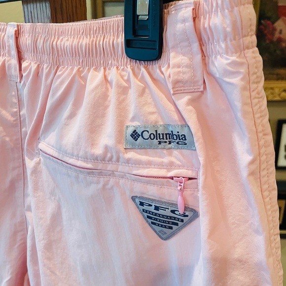 Columbia men’s PFG swim trunks UV shield pockets lined 7.5” inseam SZ L pink - Picture 8 of 14